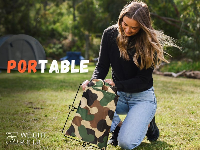 WEKAPO Inflatable Couch Air Lounger Chair - Camping & Beach Accessories, Portable Blow up Sofa for Hiking, Lawn, Indoor/Outdoor Movies & Music Festivals. Lightweight and Easy to Set Up Air Hammock - Image 2